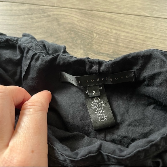 Robert Rodriguez Womens Black Skort Boho Embroidered Details Size 2 - Picture 3 of 7